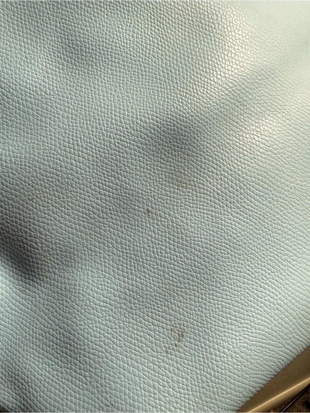 COACH Light Blue Leather Tote with Tag - Picture 3 of 4
